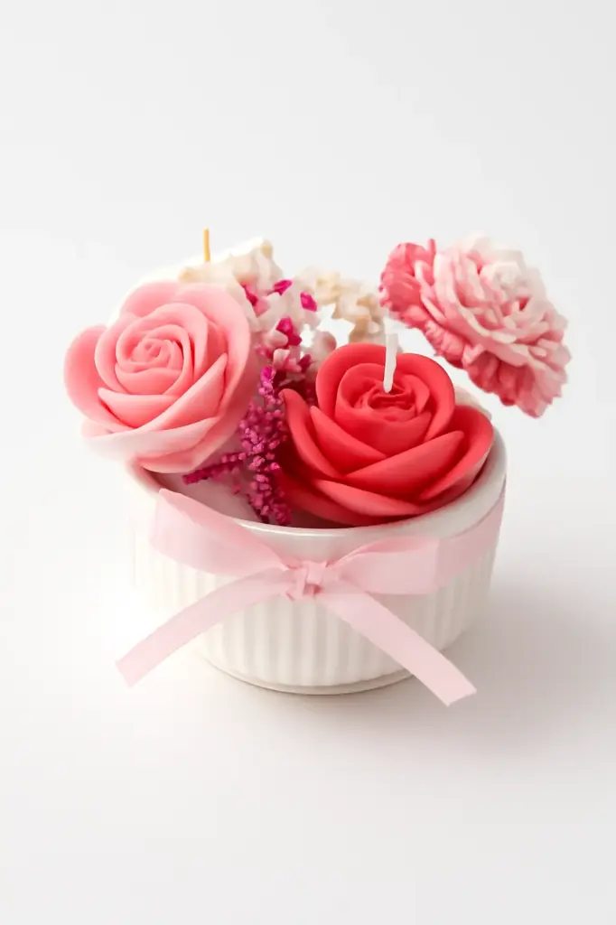 Big Flower Bouquet Candle